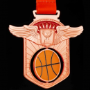 篮球镂空旋转奖牌