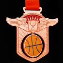 Basketball Hollow Rotating Medal