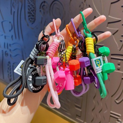 運動杠鈴鑰匙扣