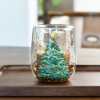Heat-resistant Double-layer Flowing Sequin Christmas Tree Cup