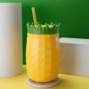 菠蘿雙層吸管杯