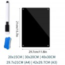 亚克力2mm手写磁吸留言板