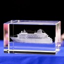 3D Engraved Cruise Ship Crystal