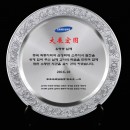 29CM Pure Tin Award Plate Commemorative Plate