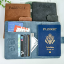RFID Anti-theft PU Magnetic Snap Passport Cover
