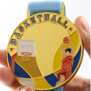 Basketball Metal Medal
