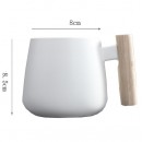 425ML Ceramic Mug with Wooden Handle