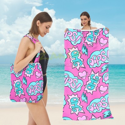 Foldable 2-in-1 Beach Towel Shoulder Bag Foldable 2-in-1 Beach Towel Shoulder Bag