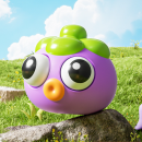 Exploding Eye Fruit Squishy Stress Relief Toy