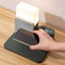 Wireless Charger Three-In-One Lamp Clock (Mobile Phone + Watch + Earphone)