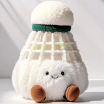 Badminton plush doll keychain