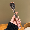 不锈钢筷子勺子套装便携餐具