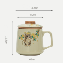 Ceramic filter tea cup