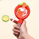 Hand-pressed bubble fan