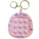 Decompression bubble fidget keychain