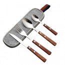 Titanium Wood Tableware Set Titanium Wood Tableware Set
