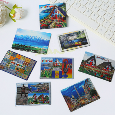 Customized aluminum foil scenic refrigerator magnets Customized aluminum foil scenic refrigerator magnets