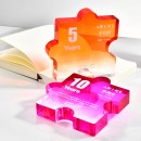 高端渐变创意拼图水晶奖牌 高端渐变创意拼图水晶奖牌