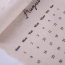 Tear-off canvas calendar