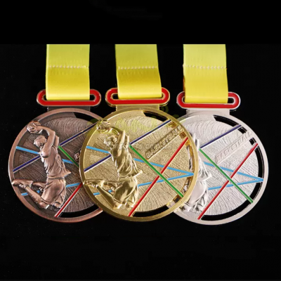 Basketball Metal Medal