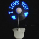 LED Flash The Word Fan