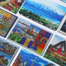 Customized aluminum foil scenic refrigerator magnets Customized aluminum foil scenic refrigerator magnets