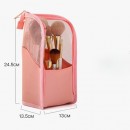 Standing visual makeup bag