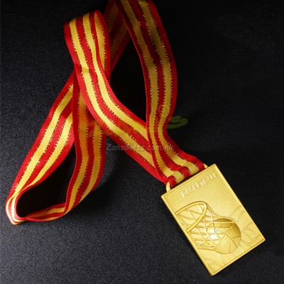 Basketball Metal Medal