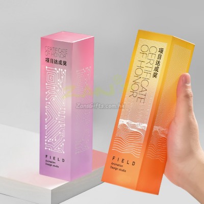 漸變水晶立柱獎盃