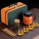 316Stainless Steel Large Capacity Teapot Glass Tea Cup Travel Set