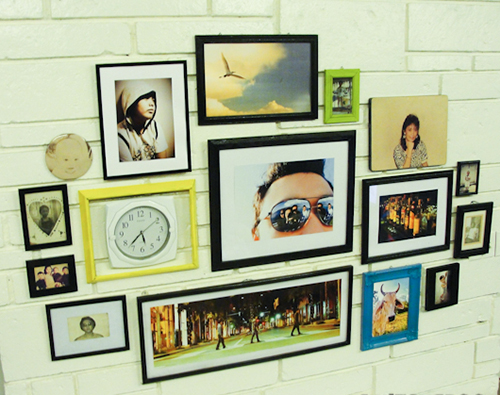 photo frame, frame gallery, metal frame, wooden frame